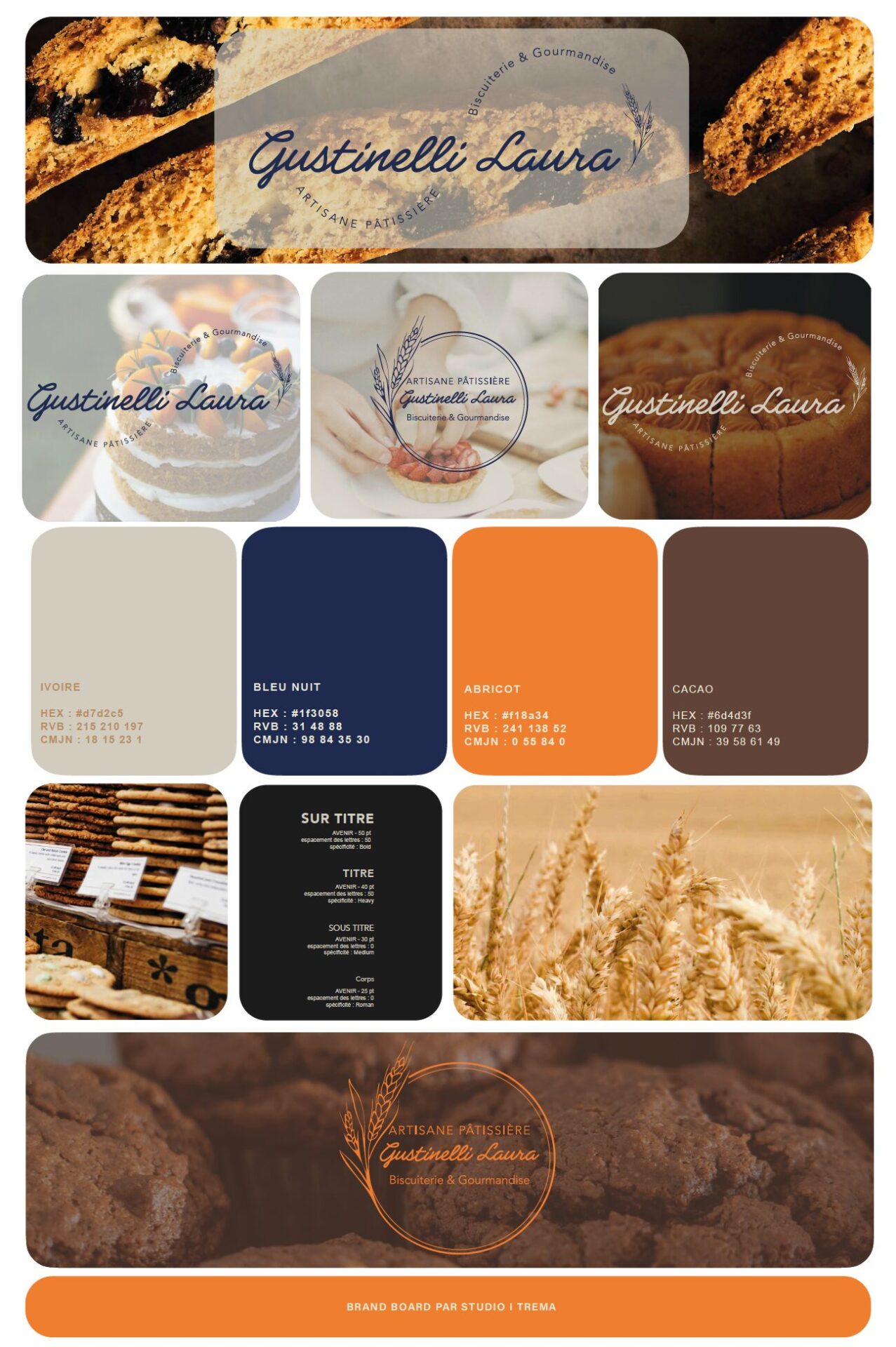 identité visuelle brand board